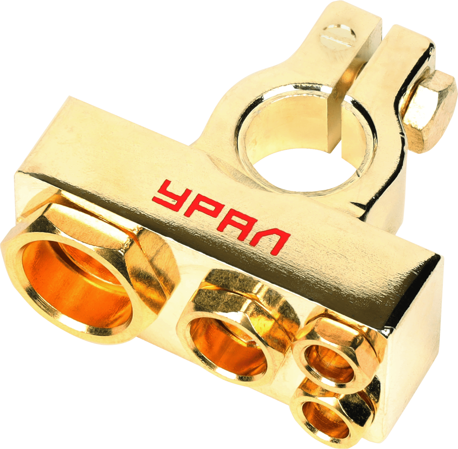 Ural | УРАЛ ТТ КА-ТТ02- | Клемма для аккумулятора , минус, 1х0Ga + 1х4Ga+ 2х8Ga | 1