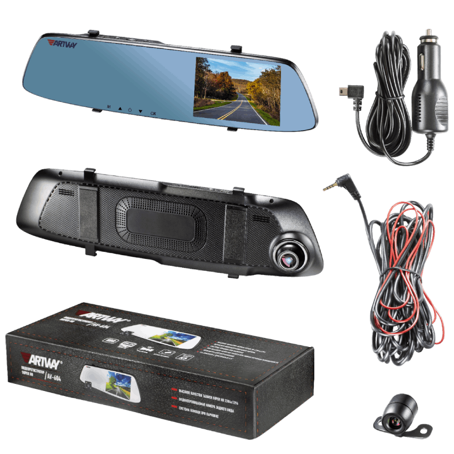 ARTWAY | AV-604 | Зеркало с регистратором SFHD, экр. 5", 2 камеры, ParkAssist | 4