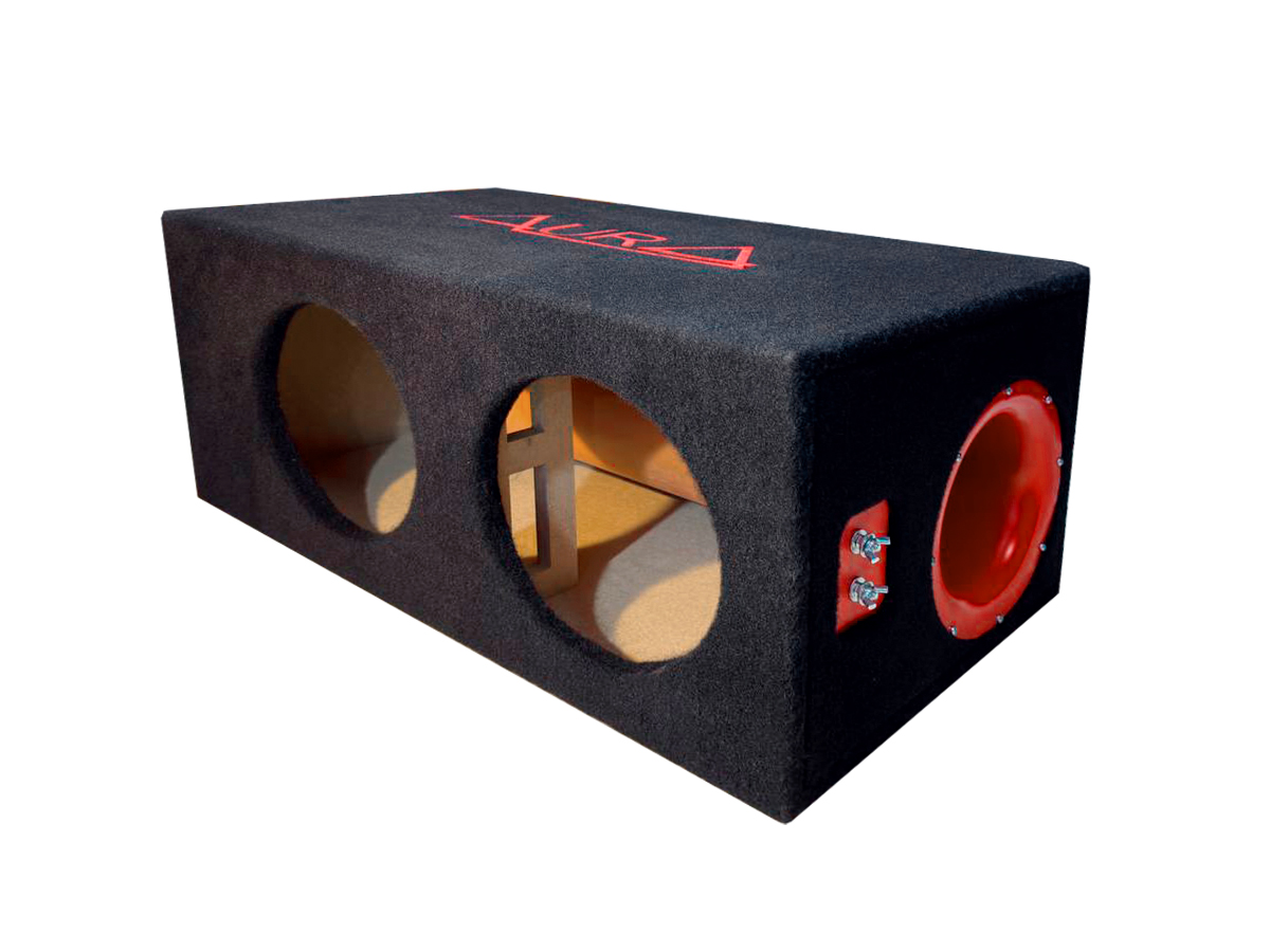 AurA | BOX-2X10-75-T160 | 2X10" универс. корпус МДФ, 75 литров, Труба 160 мм | превью 3