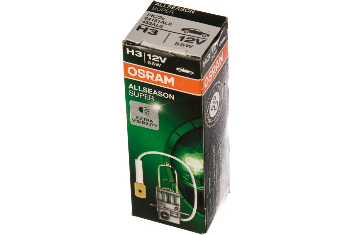 OSRAM | H3 64151ALS Halogen | Лампа H3 Всесезонные 12V 55W  | превью 1