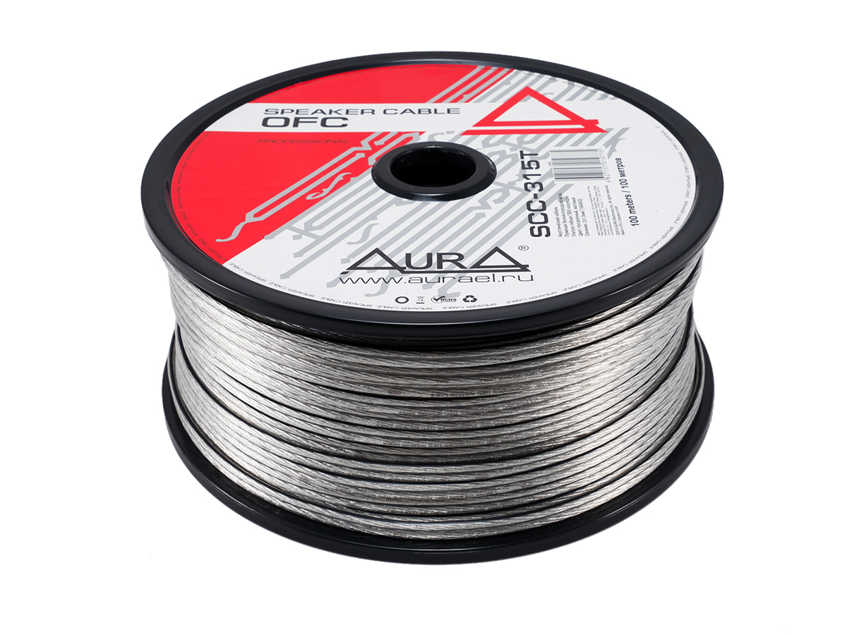 AurA | SCC-315T | 2x1.5mm² (16Ga), луженая медь (OFC tinned), ПРОДАЖА КРАТНО 10м., бухта 100м. | превью 3