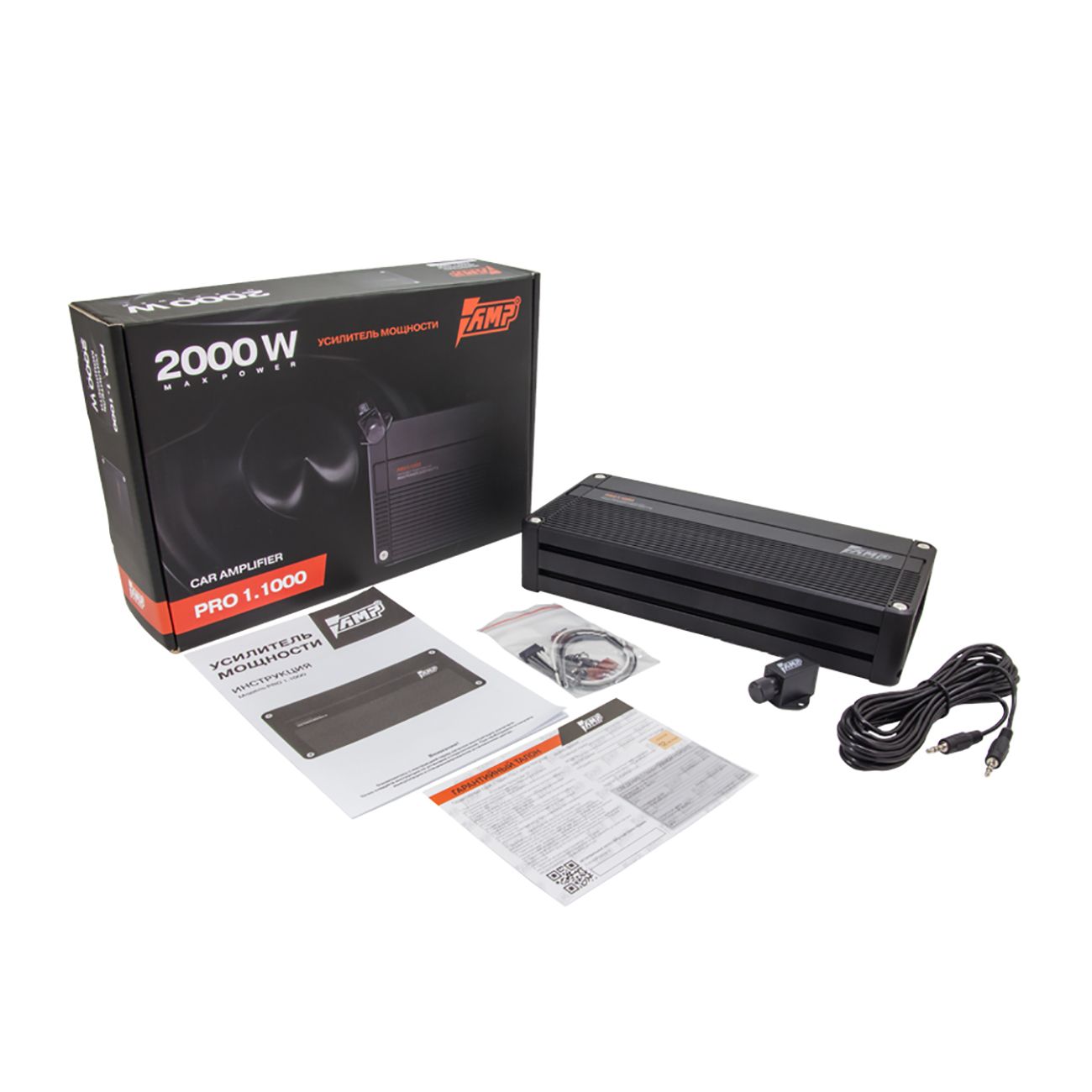 AMP | PRO 1.1000 | 1-кан, класс D, мощность RMS 970 Вт х1 ( 1 Ом ), 600Втх1 ( 2 Ом ) | 4