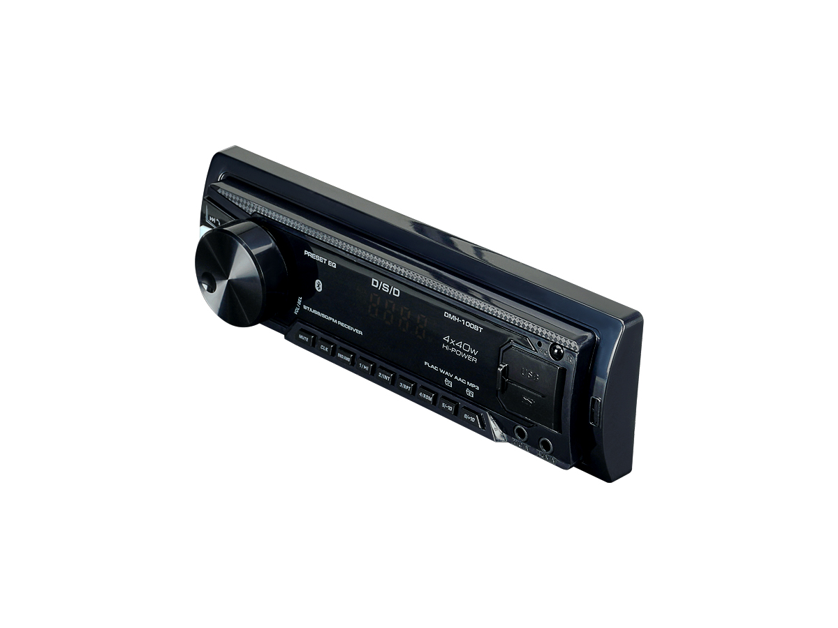 D/S/D | DMH-100BT | 4x40w, FLAC, 2xUSB/BT, APP, 1 пара RCA, синяя подсветка | 5