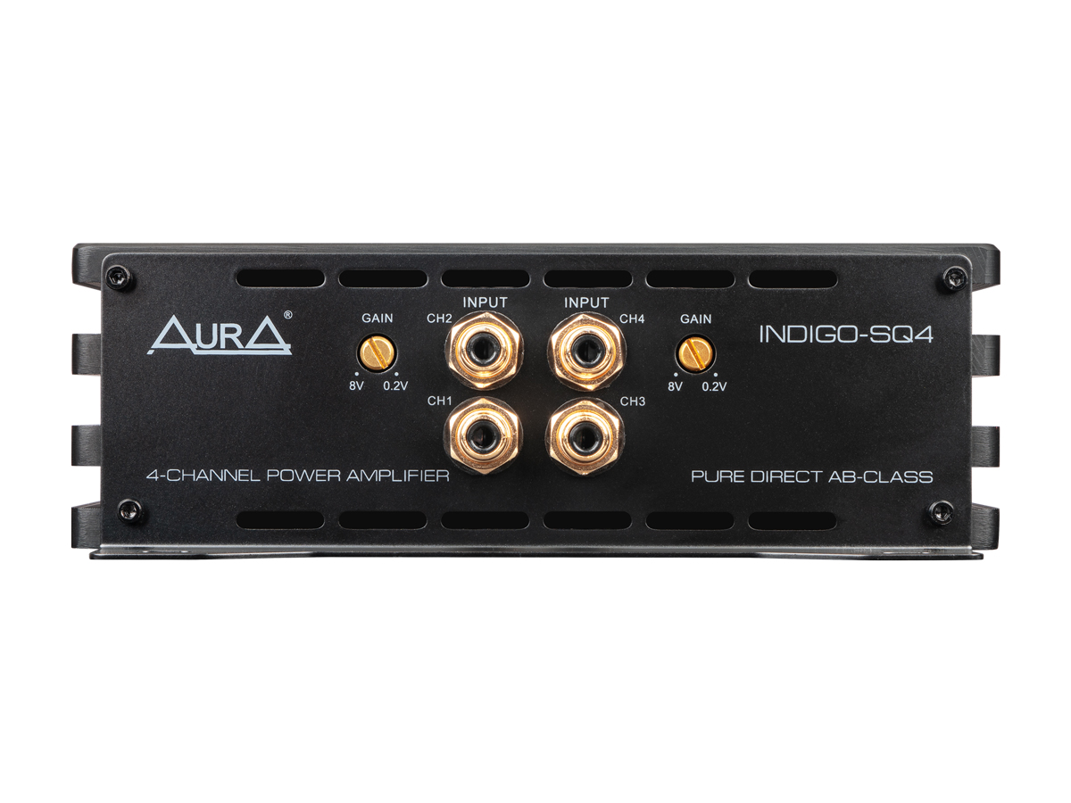 AurA | INDIGO-SQ4 | PURE DIRECT, 4x120w (4 Ohm), 4x160w (2 Ohm), 2x320w (4 Ohm) | 3