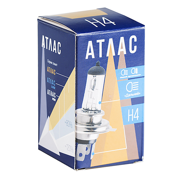 АТЛАС | H4 STANDART | 12V 60/55W | упаковка 1шт. превью 1