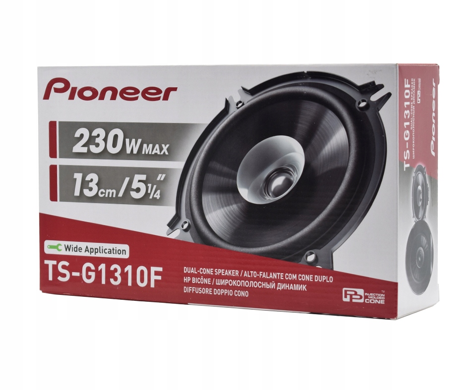 Pioneer | TS-G1310F | 2017г.13см широкополосн. 35-230W 25-22000Гц 89дБ. глубина уст. 44,3мм | 4