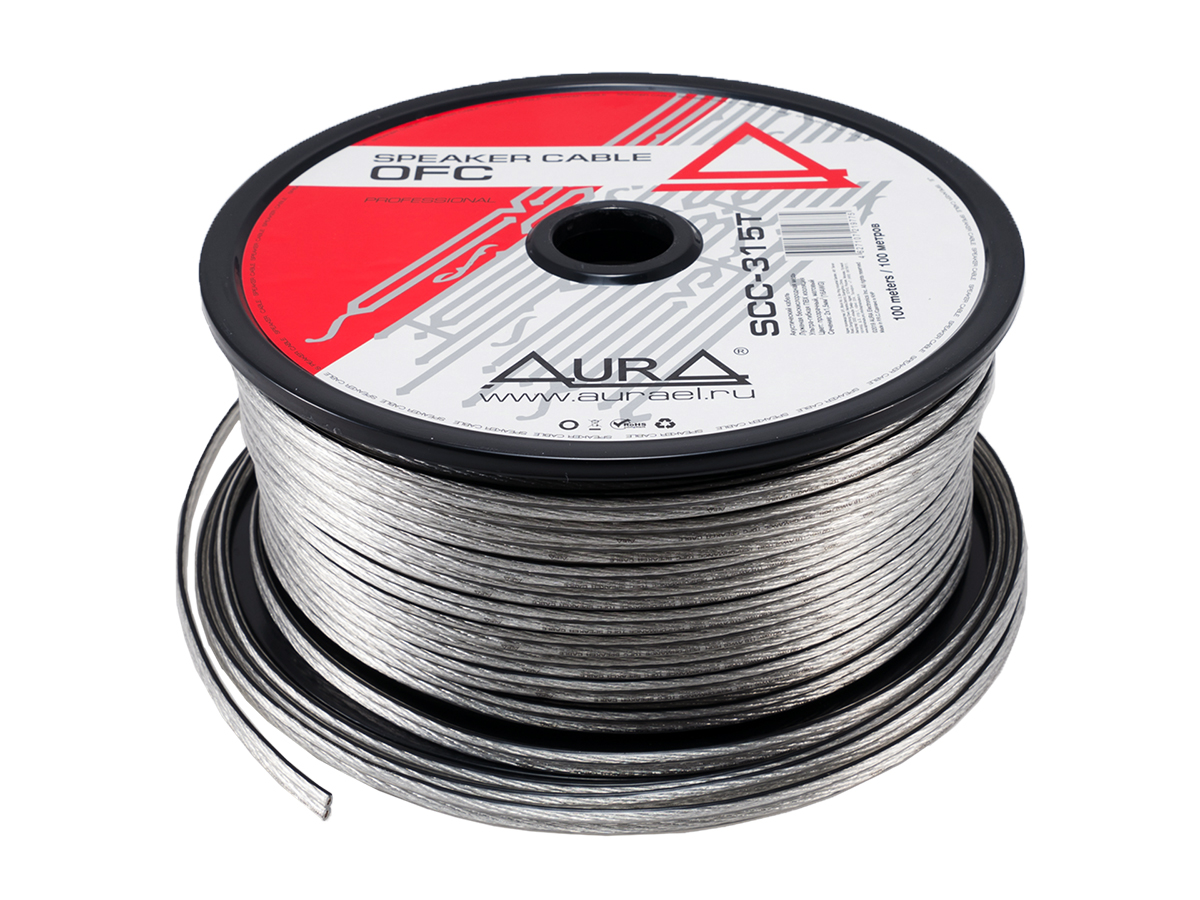 AurA | SCC-315T | 2x1.5mm² (16Ga), луженая медь (OFC tinned), ПРОДАЖА КРАТНО 10м., бухта 100м. | превью 1