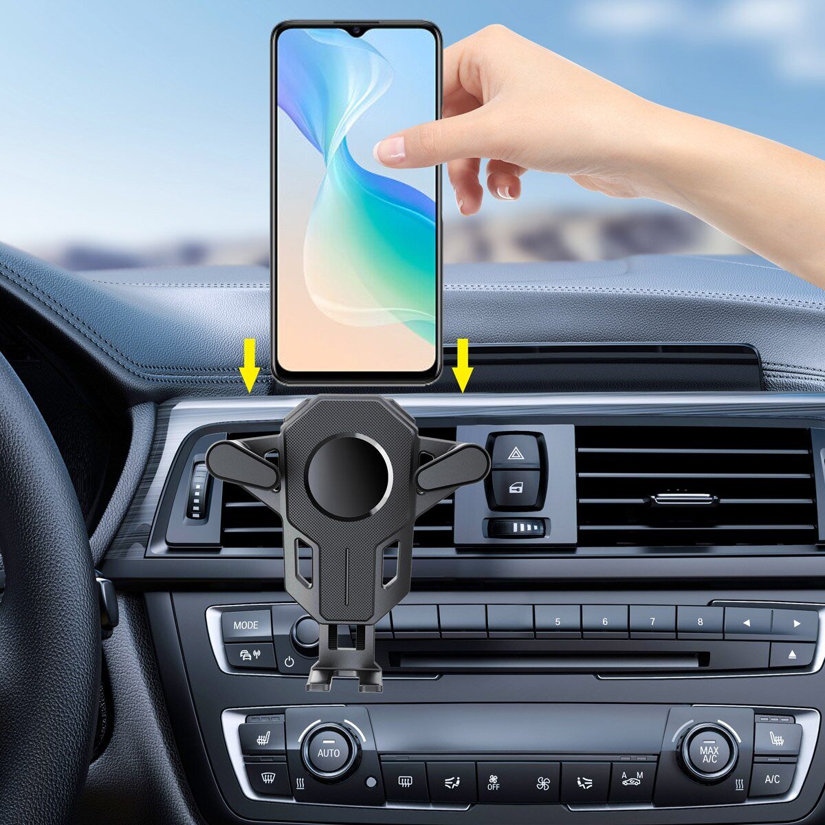 Mivo | MZ37 | Магнитный держатель для телефона на дефлектор | 3