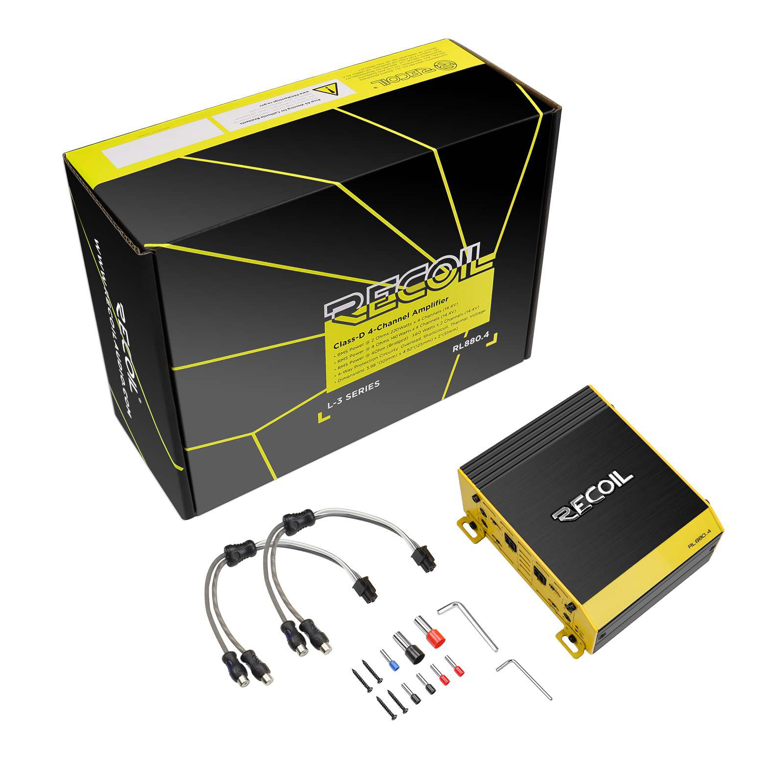 Recoil | RL880.4 | 4-х канальный усил., 4х140/220W | 8