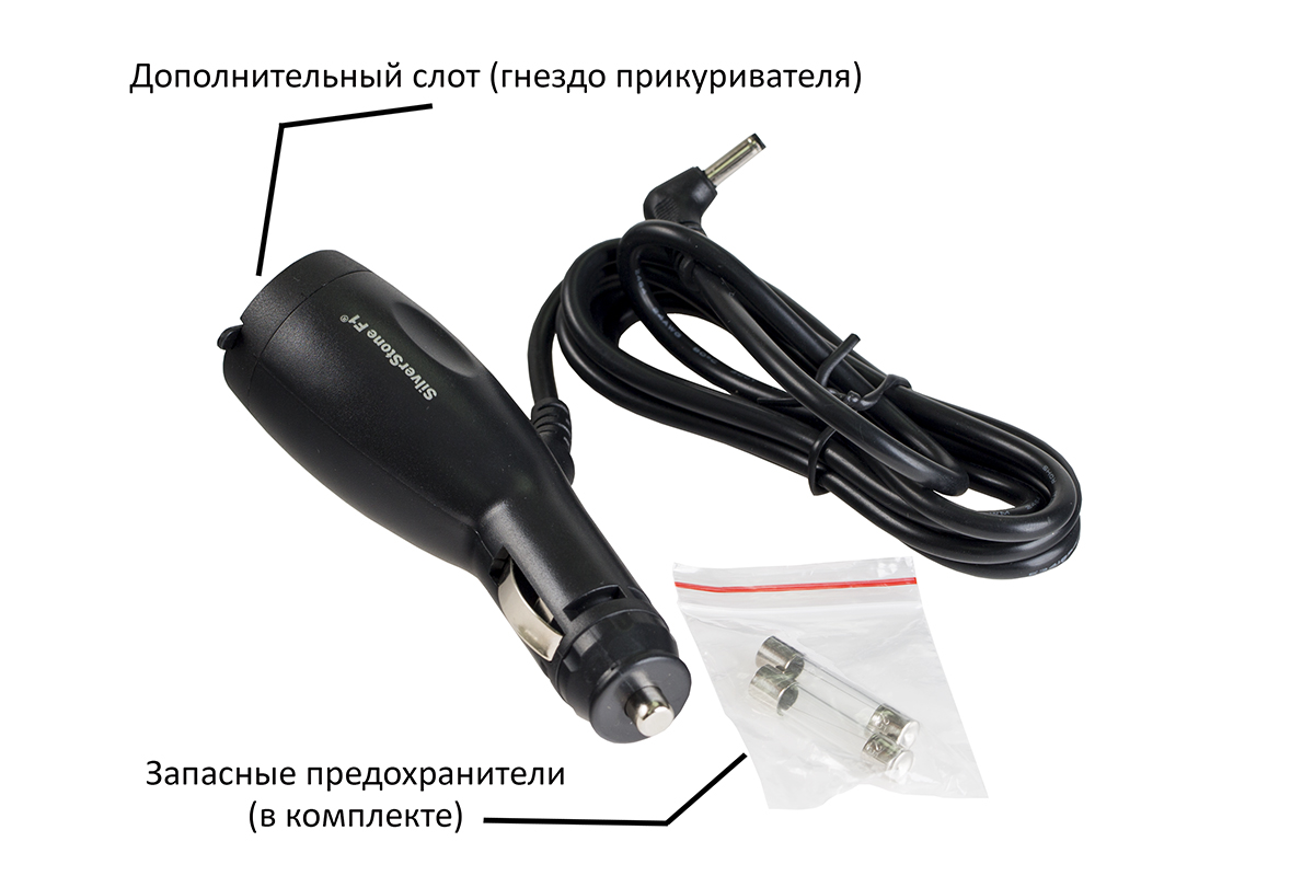 SilverStone | провод питания | провода питания для радар-детекторов с доп. слотом прикуривателя превью 2