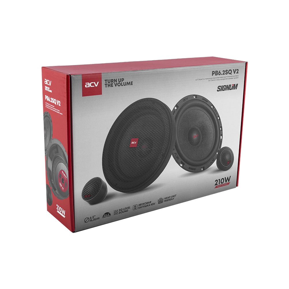 ACV | SIGNUM PB6.2SQ V2 | 16.5 см комп. 2-х полос./ 70Вт/3Ом/бумага | 8