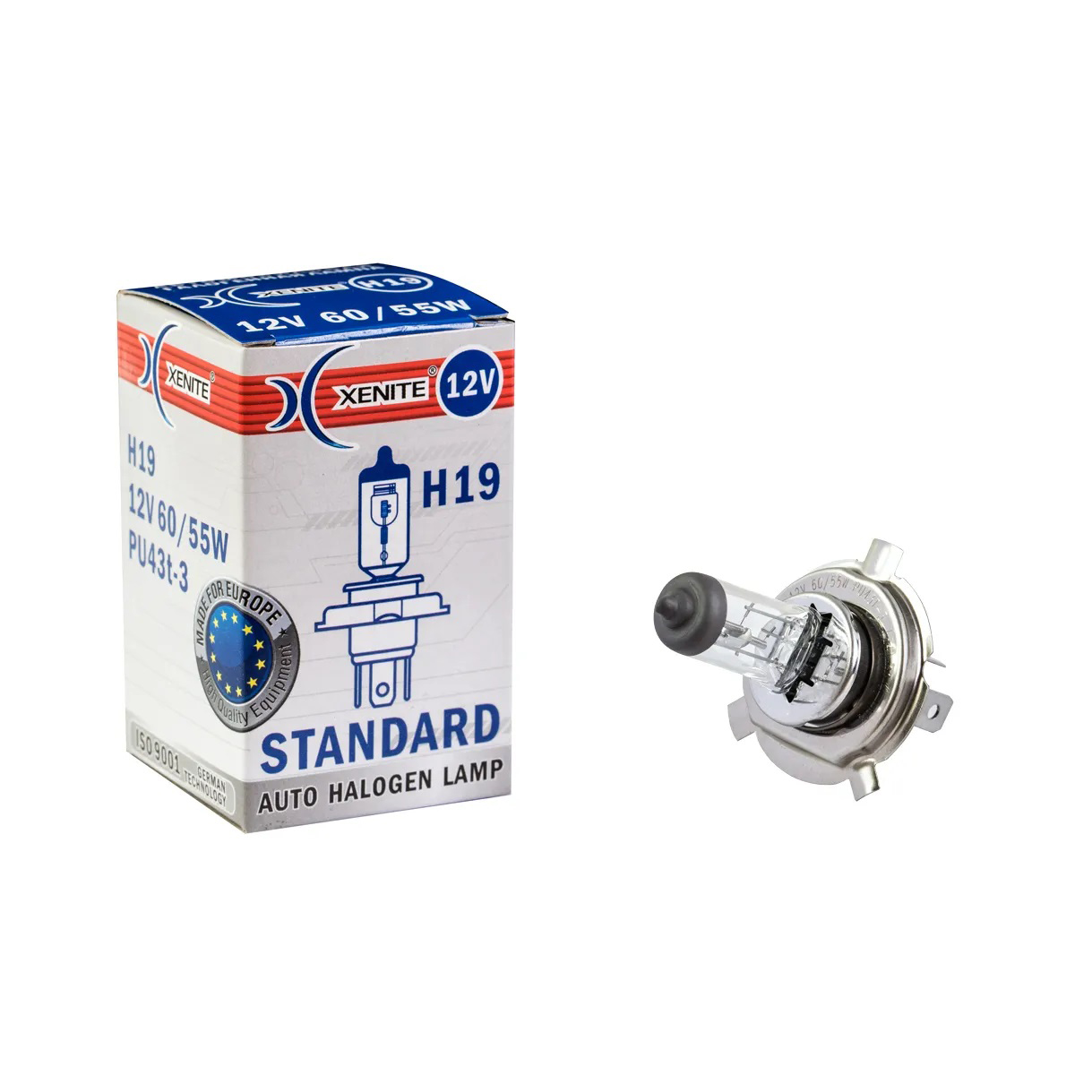 XENITE | H19 STANDART | 12V 60\55W  | упаковка 1шт. превью 1