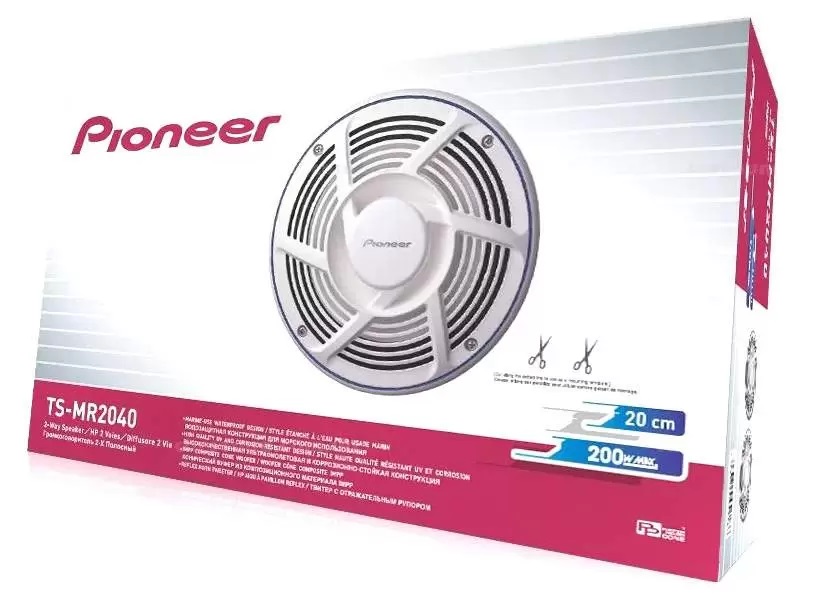 Pioneer | TS-MR2040 | 2 пол. коакс. 20 см, 40 Вт(RMS)/200 Вт(MAX), 4 Ом. 92Дб.25-30000Гц  | превью 3