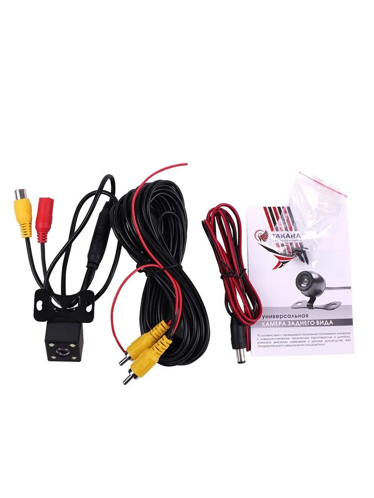 TAKARA | K-805 | камера заднего вида ( квадратная 4 диода)| 2