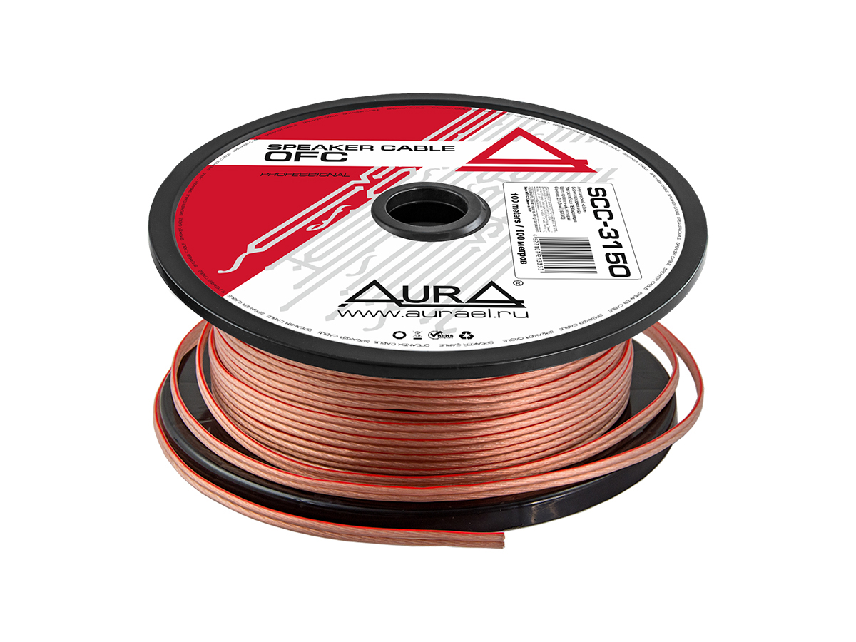 AurA | SCC-3150-10 | RU, 2x1.5мм² (16Ga), бескислородная медь (OFC), 10м !!! | превью 2