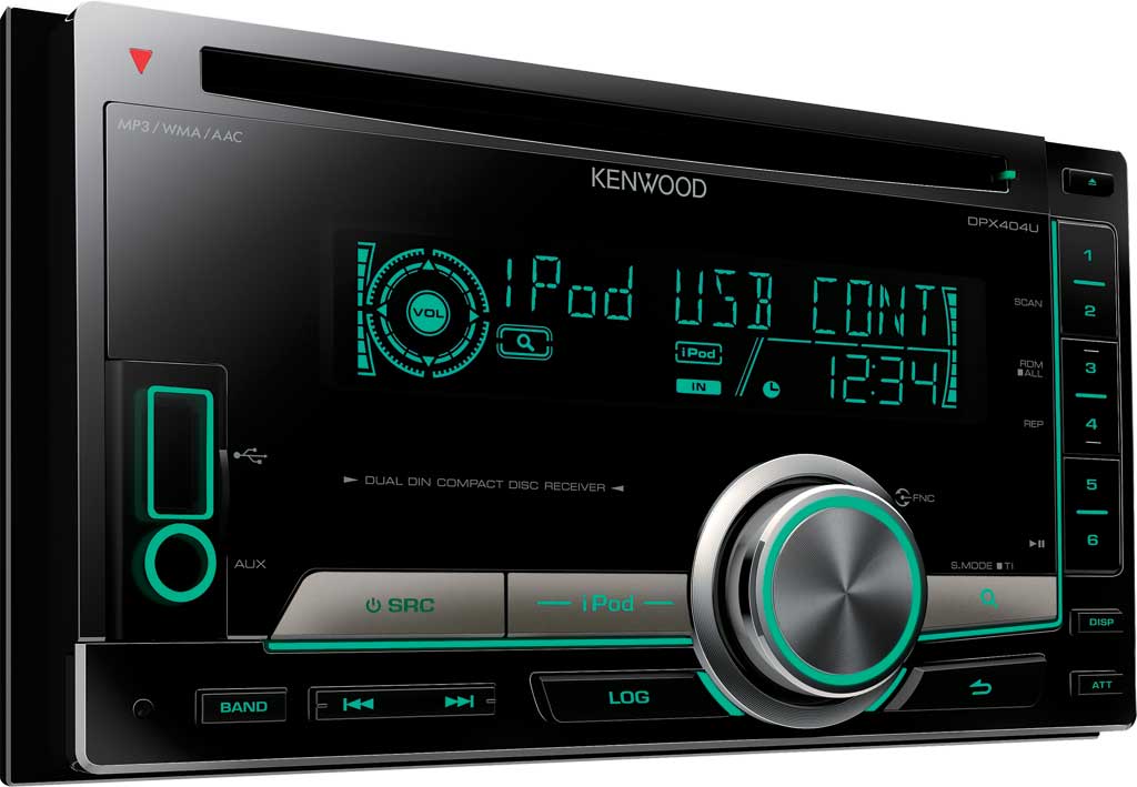 Kenwood | DPX-404U | 2DIN 50x4, USB, Vario Color, iPhone/iPod, 2RCA, AUX | 1