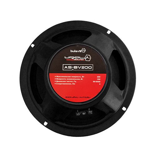 Ural | AS-BV200 | BULAVA, 8", 100/200w, 110-8000 Hz, 4 Om, 92 db | 5