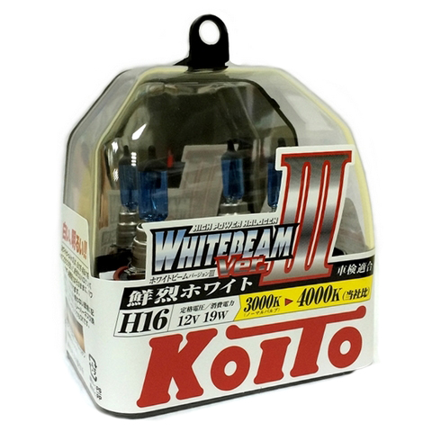 KOITO | P0749W H16 WHITEBEAM | 12V 19W лампа накаливания  2шт.пласт уп.| превью 1