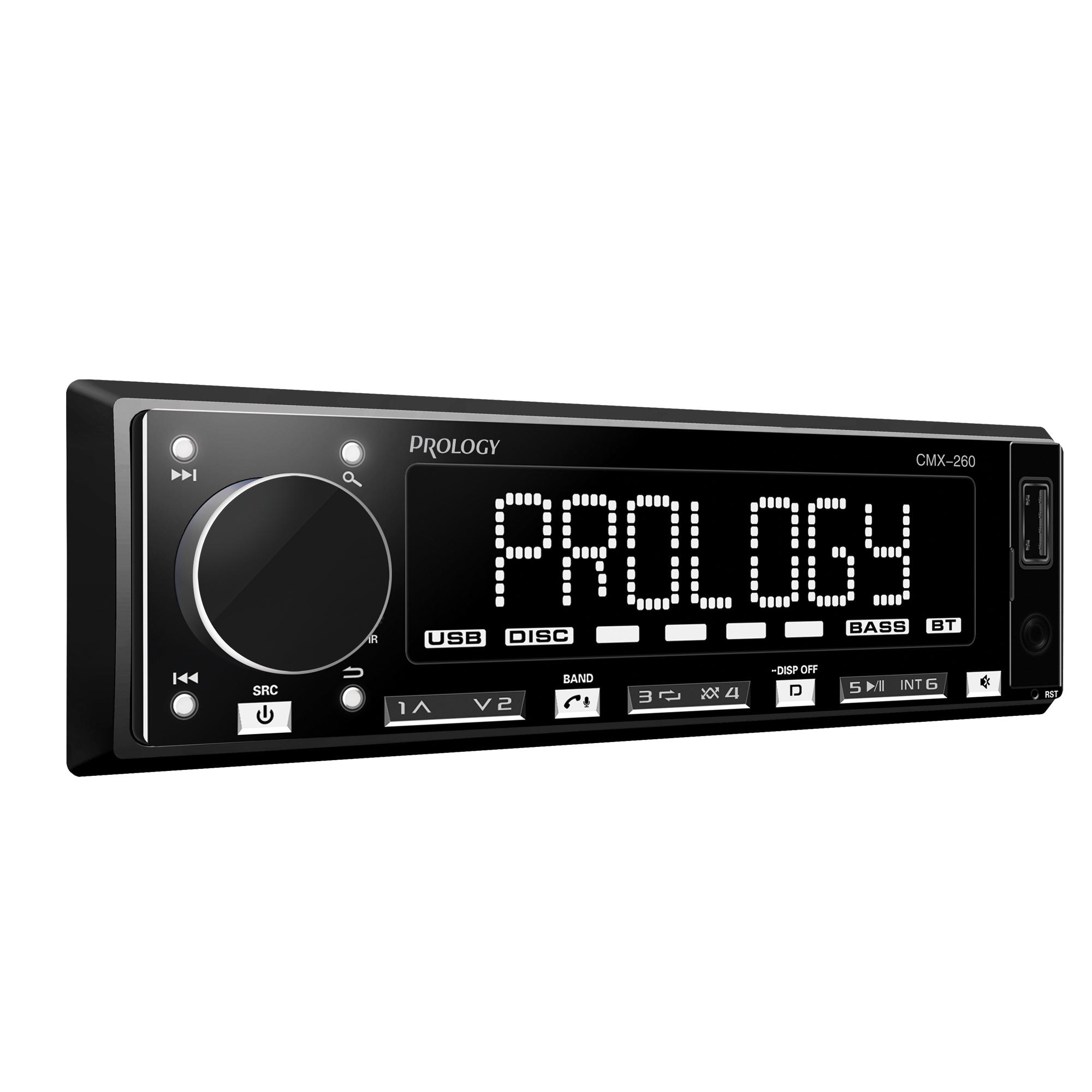 Prology | CMX-260 | 55x4, зел кнопки, крупные симв, USB/SD/MP3 управление с приложения, Bluetooth® | превью 3