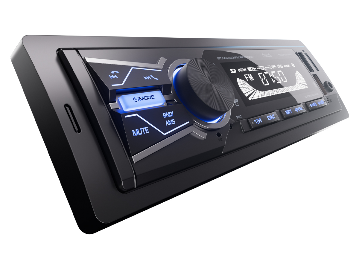 AurA | FIREBALL-102BT | 4x36w, FLAC, 2xUSB/BT, APP, 1 пара RCA, синяя подсветка | 1