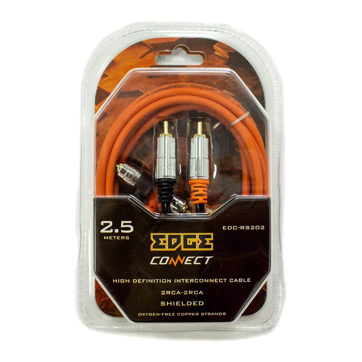 EDGE | EDC-RS202 | RCA-кабель 2.5 метра, 2 канала, медный проводник, экранированный | превью 2