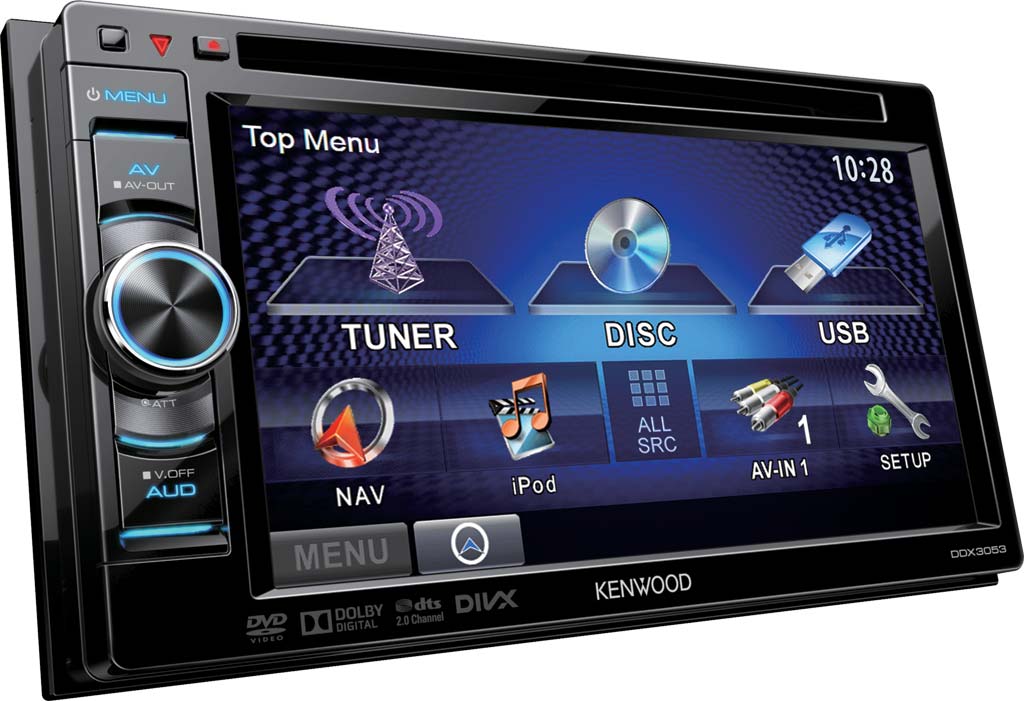 Kenwood | DDX-3053 | 6.1", TouchScreen, USB, iPhone/iPod, Vario Color, AUX, 3RCA | 1
