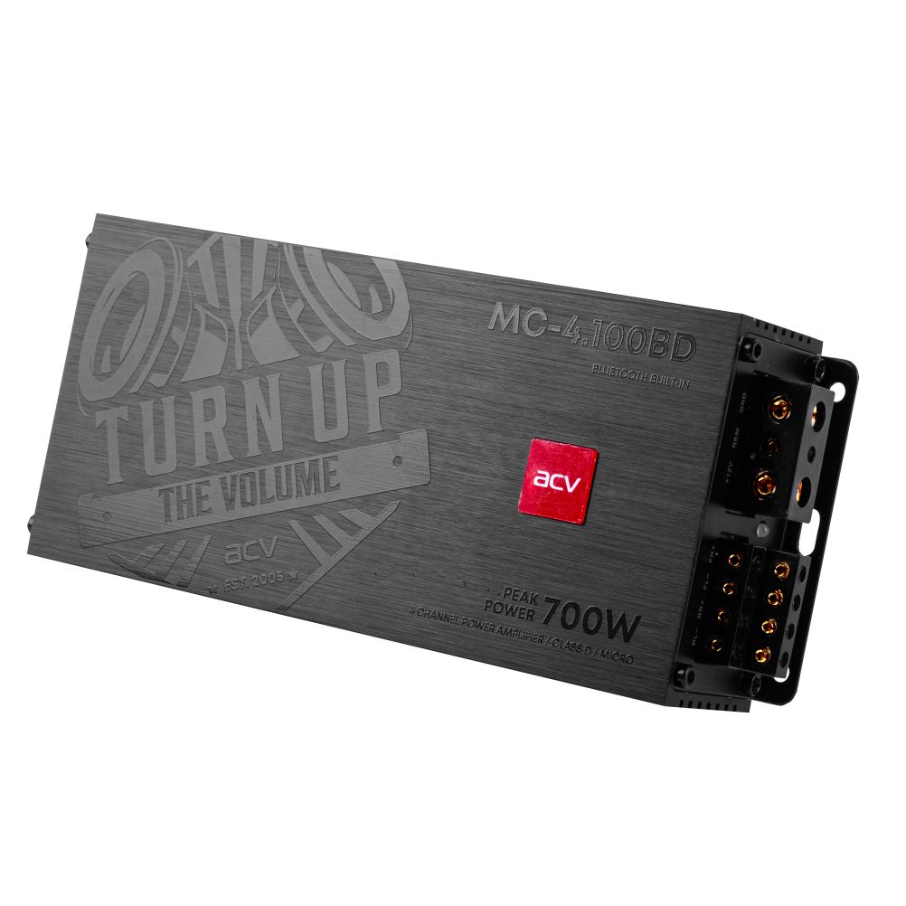 ACV | MC-4.100BD | micro 4x100вт Low-pass 4-3-2 канал/BassBoost/4-2 Ом | 5