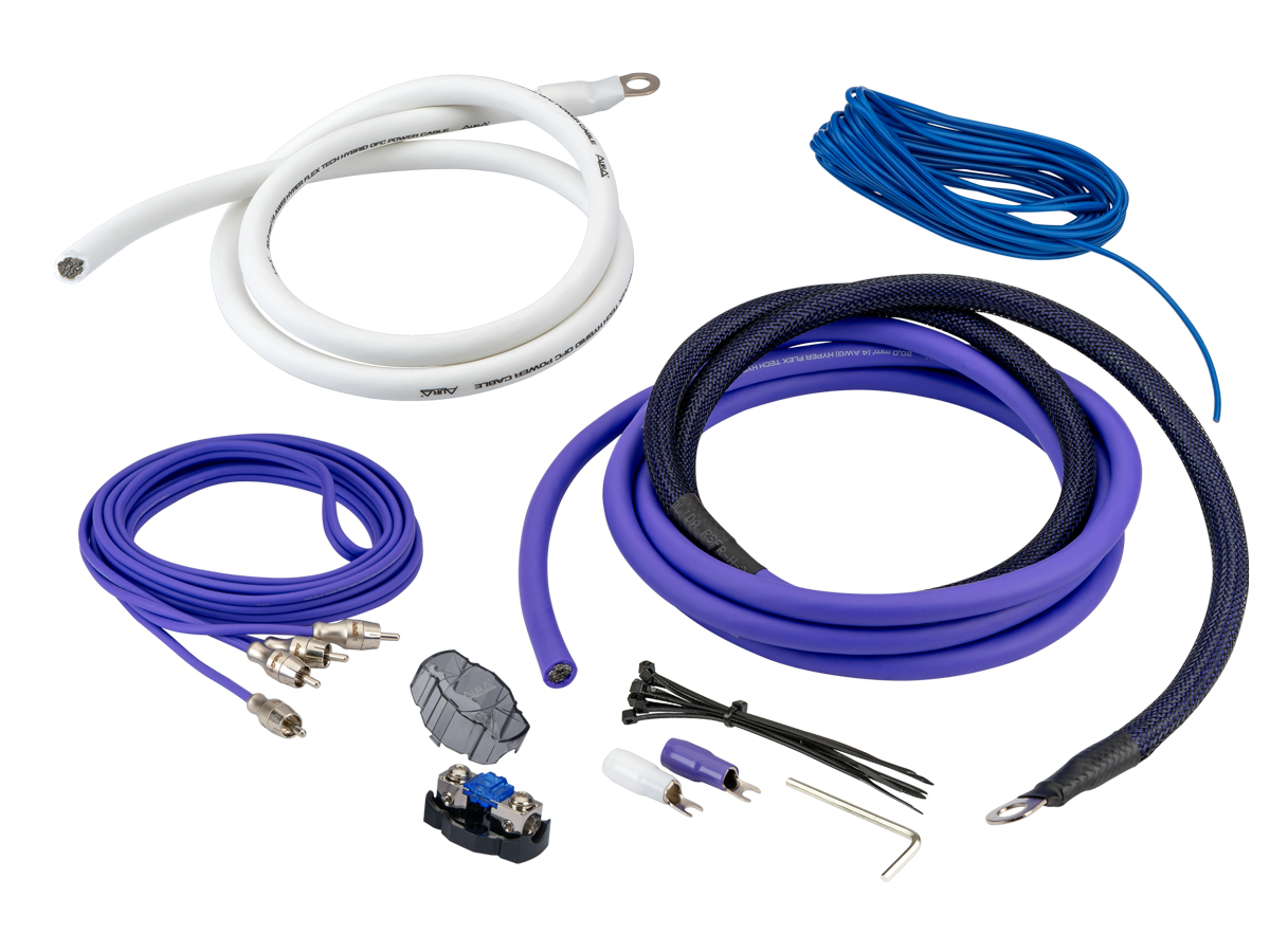 AurA | AMP-3304 | HYBRID-OFC, 2 канала, 4Ga (21мм²), 3 метра, MiniANL 60A, RCA (OFC), шестигранник | превью 2