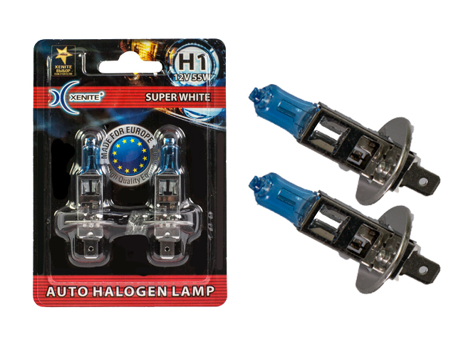 XENITE | H1 Super WHITE | 12V 55W + 30% | упаковка 2шт. превью 1