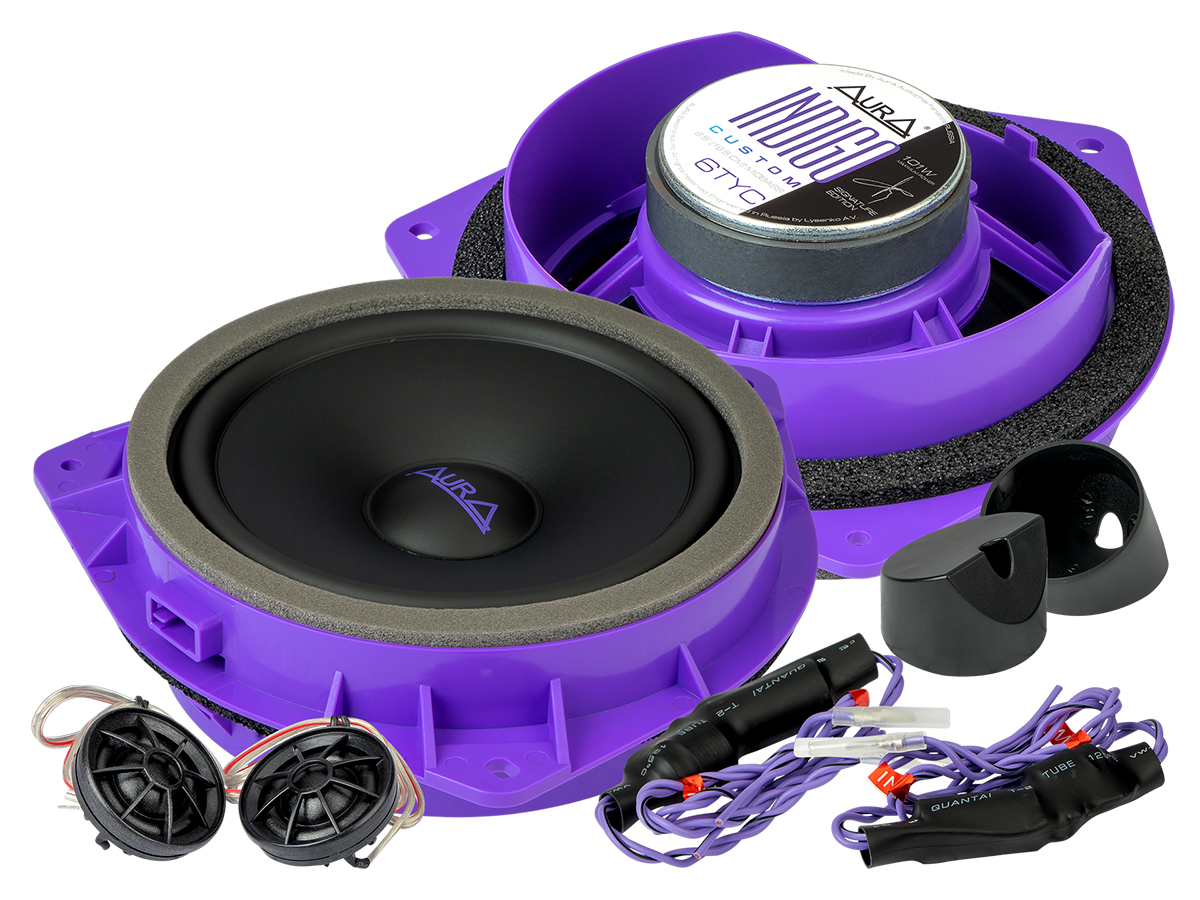 AurA | INDIGO-6TYC | TOYOTA, 2-полосные, компонентные, 51/101w, 40Hz - 20kHz, 91db | 1