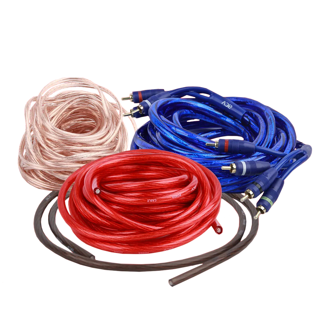 ACV | KIT 4.8SL | комплет для 4х канального усилителя/8AWG/mini ANL 60A | 1