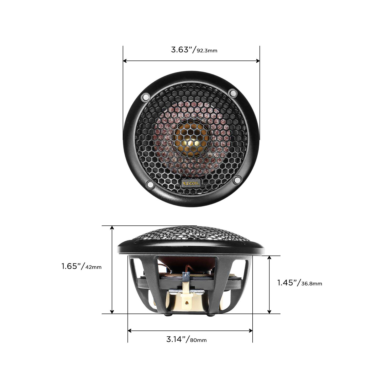 Recoil | SAM365 | комп. акустика, 6.5”(165 mm),  Ом, Гц,  RMS/Peak -65/130  | 6