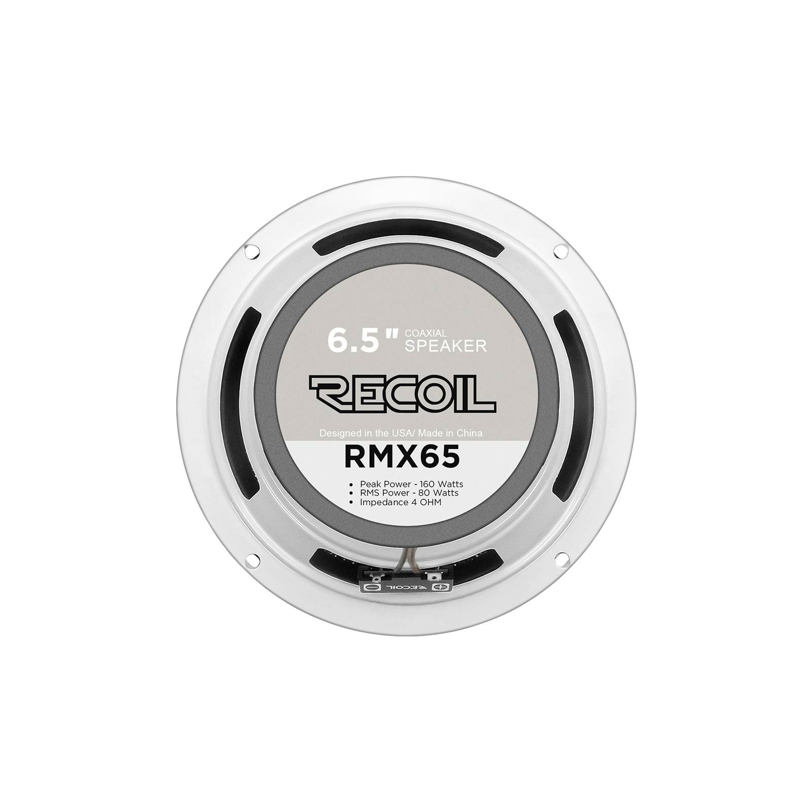 Recoil | RMX65 | 2-х пол. коак., 6.5”(165 mm), 3.2Ом, 60-20000Гц,  RMS/Peak - 80W/160W  | 4