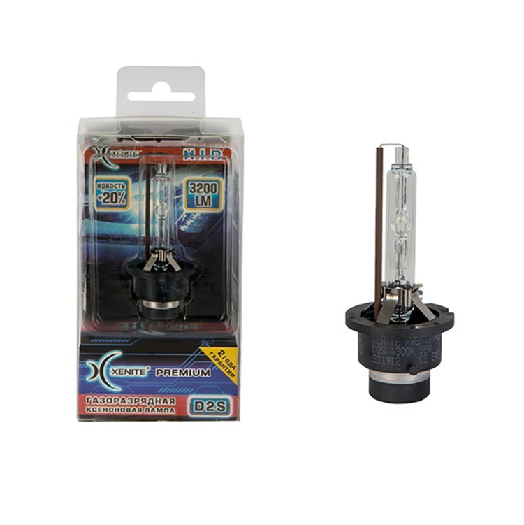 XENITE | PREMIUM D2S 4300K | Комплект 1шт  D2S 4300K , яркость+20% | превью 1