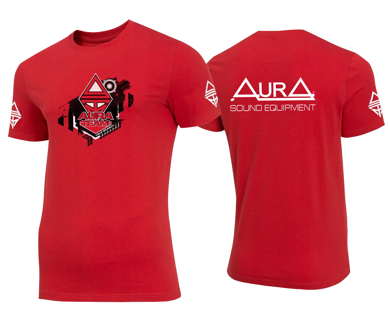 AurA | Футболка | AurA TEAM, красная, размер 72 | 1