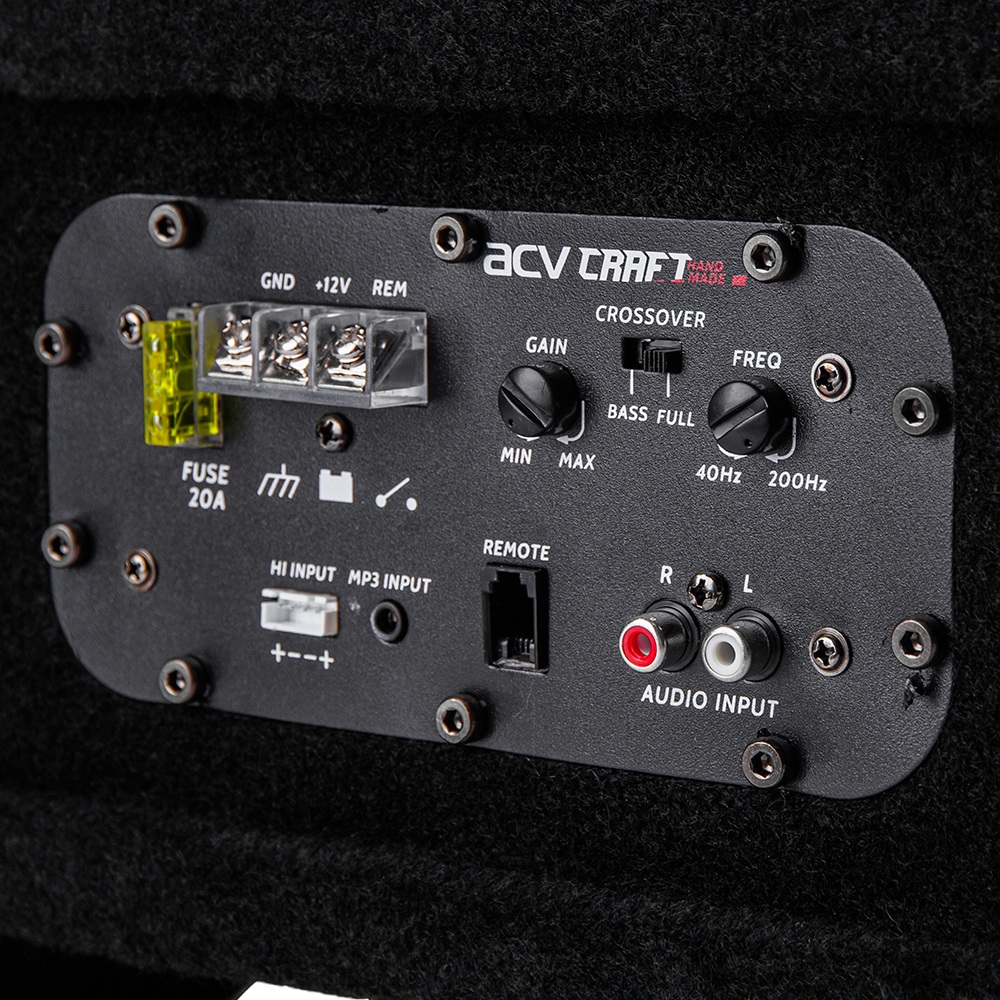 ACV | CRAFT BS12A | плоский актив.корпус. / 30см./2000вт /SPL-109 Дб черный | 3