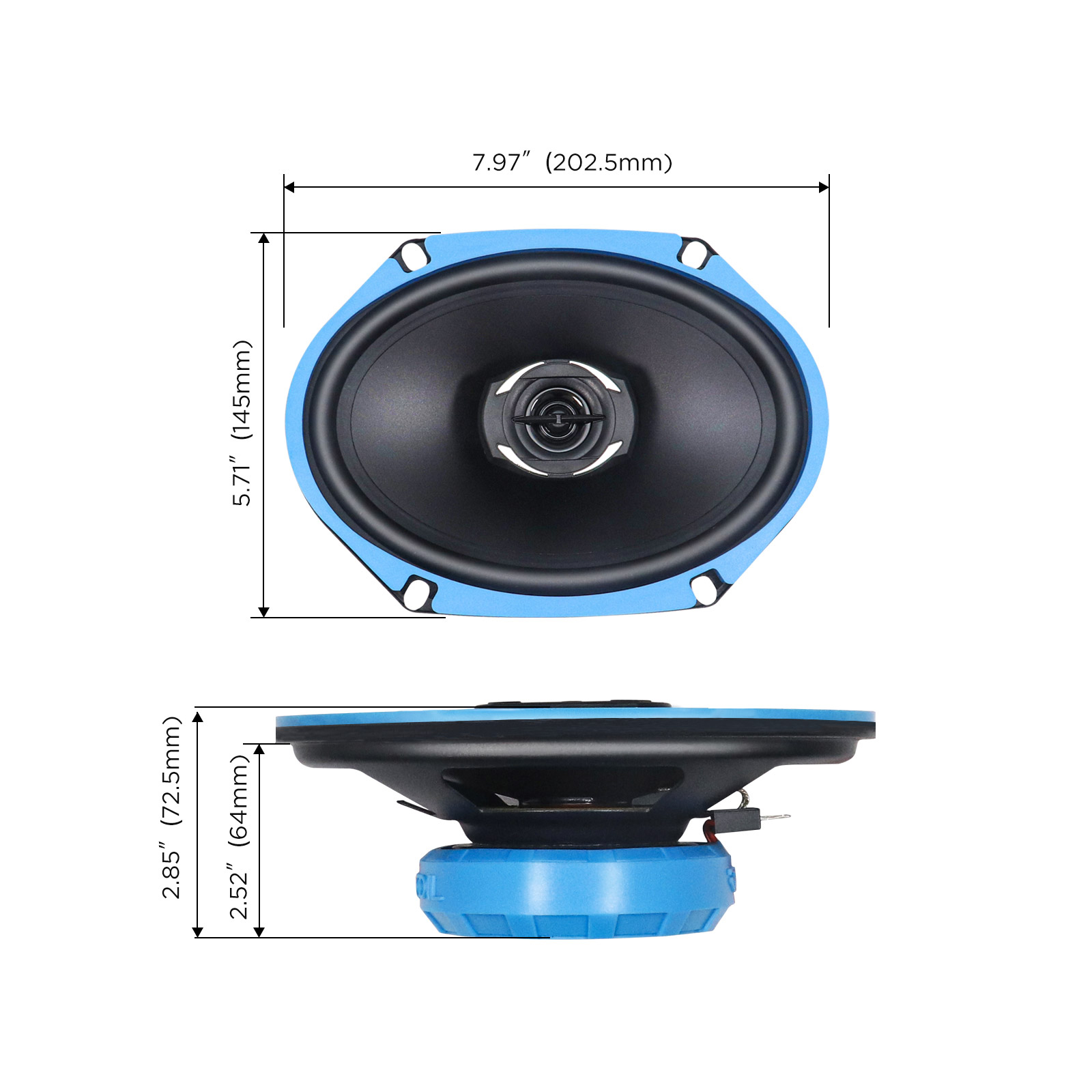 Recoil | RCX68 | 2-х пол. коакс., 6x8" , 3.2 Ом, 90-20000 Гц, RMS/Peak - 50W/100W | 4