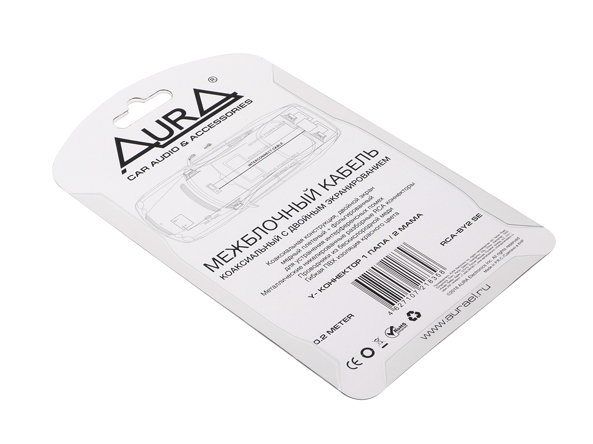 AurA | RCA-BY2 SE  | Y-кабель 0.2 метра, 2 мамы/1 папа, 2 ШТ., бескислородная медь (OFC) | превью 3