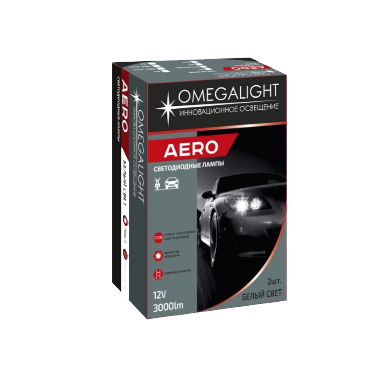 Omegalight | LED AERO H7 | Лампа LED H7 3000 Lm (2 шт.) 12 в| превью 2