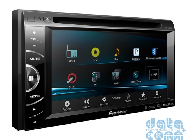 Pioneer | AVH-X1500DVD| 2-Din CD/DVD 6.1" iPhone/iPod, USB и AUX ,MIXTRAX и 3 RCA | 1