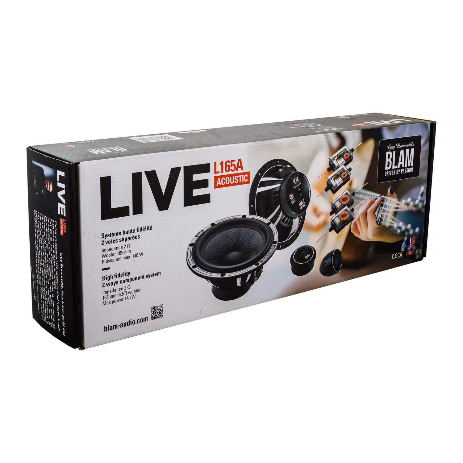 BLAM | L165A | 2-х полос.комп. акуст,6,5" (16см),70/140Вт, 55Гц-25кГц, 2Ом,92,8 дБ + кросс.| 10