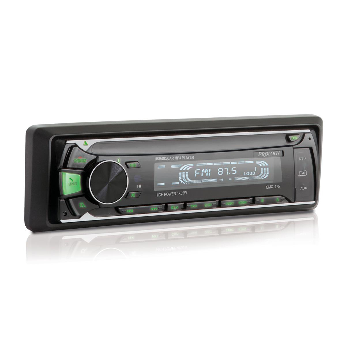 Prology | CMX-175 | 55x4, USB/SD/MP3 Зеленая подсветка. пульт ДУ Bluetooth® | превью 1