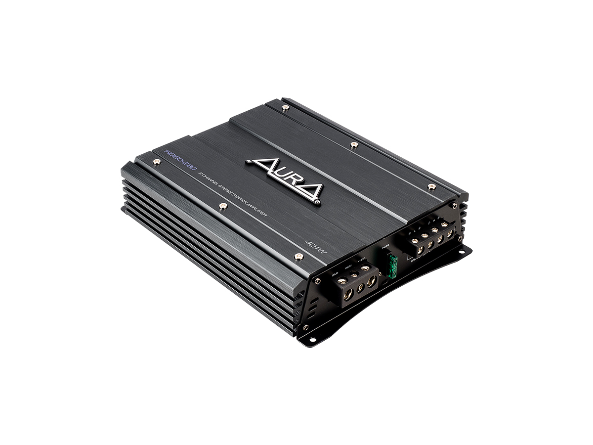 Усилитель AurA INDIGO-2.80 2x80w (4 Ohm), 2x120w (2 Ohm), 1x200w (4 Ohm), Hi-level, LPFHPF, ДУ(опция)