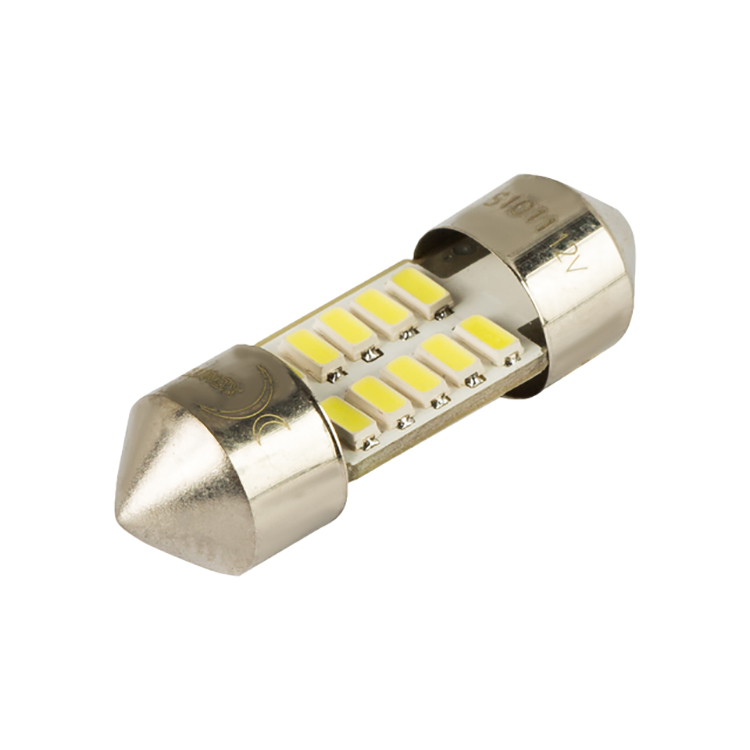 XENITE   | T11 C5W S1011  |  10SMD Диодная лампа в осв.салона 28 мм  ,75Lm ,белая уп.2шт | превью 2