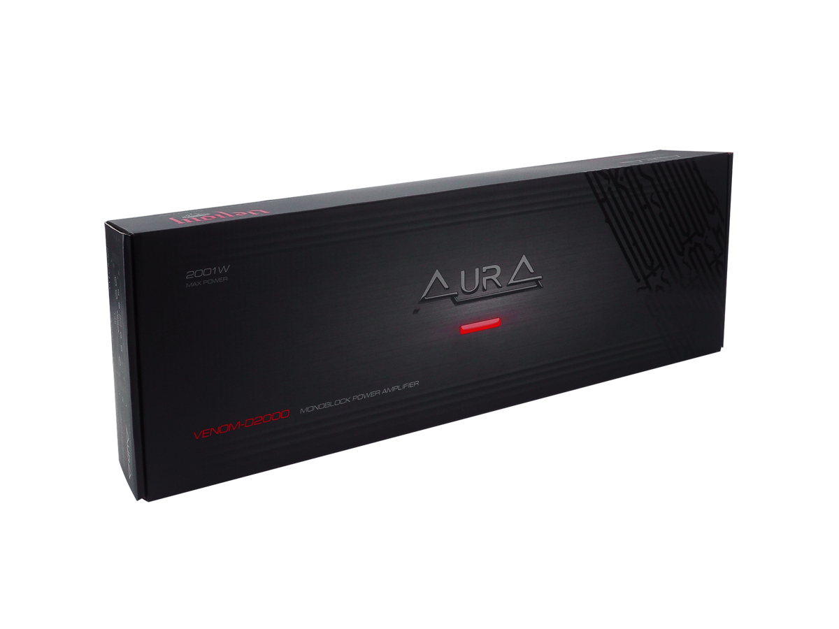 AurA | VENOM-D2000 | 750w (4 Ohm), 1x1300w (2 Ohm), 1x2000w (1 Ohm), 20Hz - 250Hz, ДУ | 9
