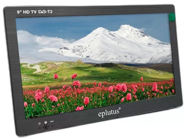 Eplutus | EP-910TD Black | 9" встроенный DVB-T2, USB, внутренний аккумулятор | 1