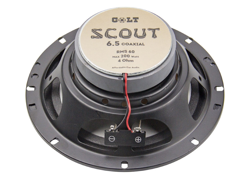 COLT | SCOUT 6 coaxial | 16cm, 2-х полосная, коаксиальная, RMS 60Вт, MAX 200Вт. 92 Дб | 3