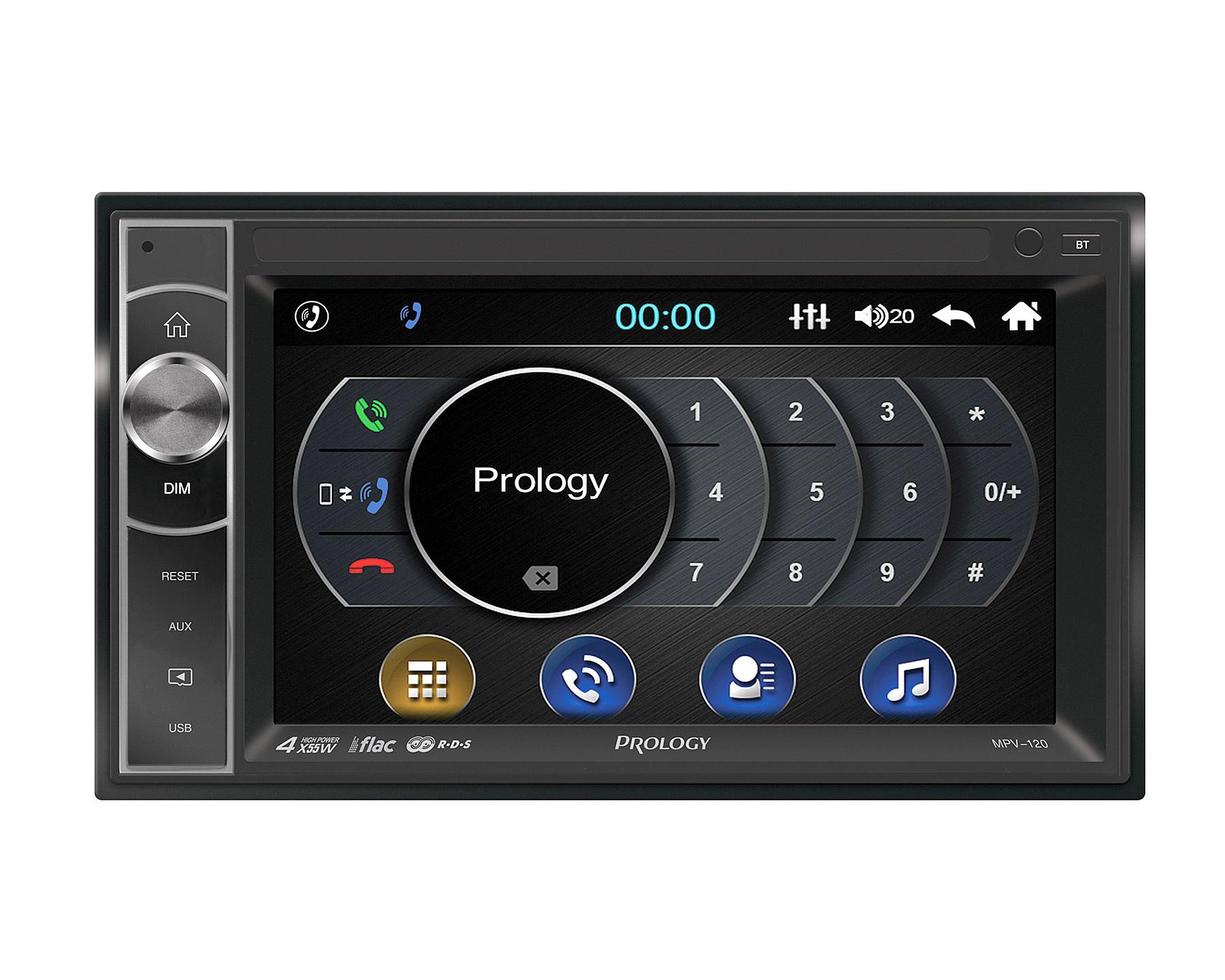 Prology | MPV-120 | 6.2" (158 мм)  4 х 55 Вт  Bluetooth глубина 80 mm. | превью 1
