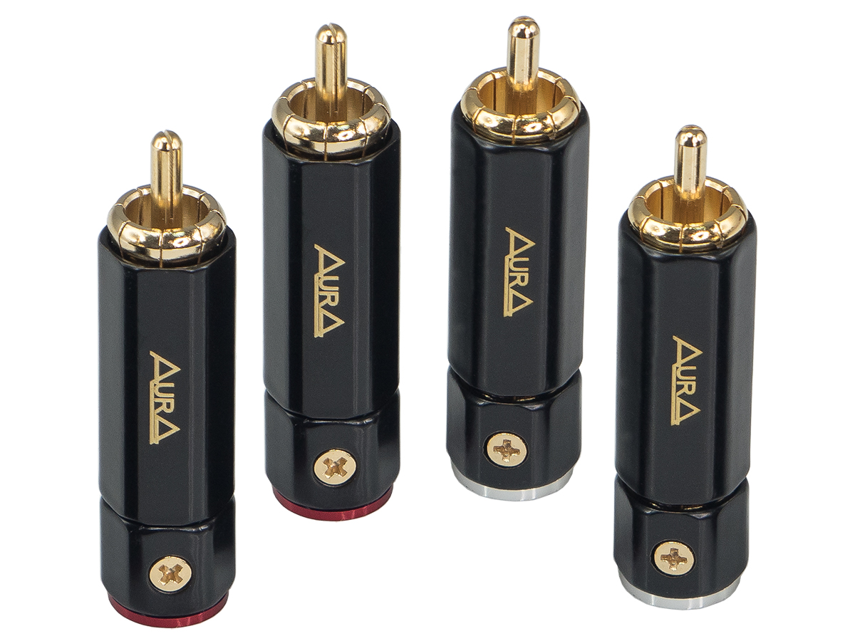 AurA | RCA-P615 | RCA - коннектор для кабеля до 9 мм, 4шт., блистер | превью 1