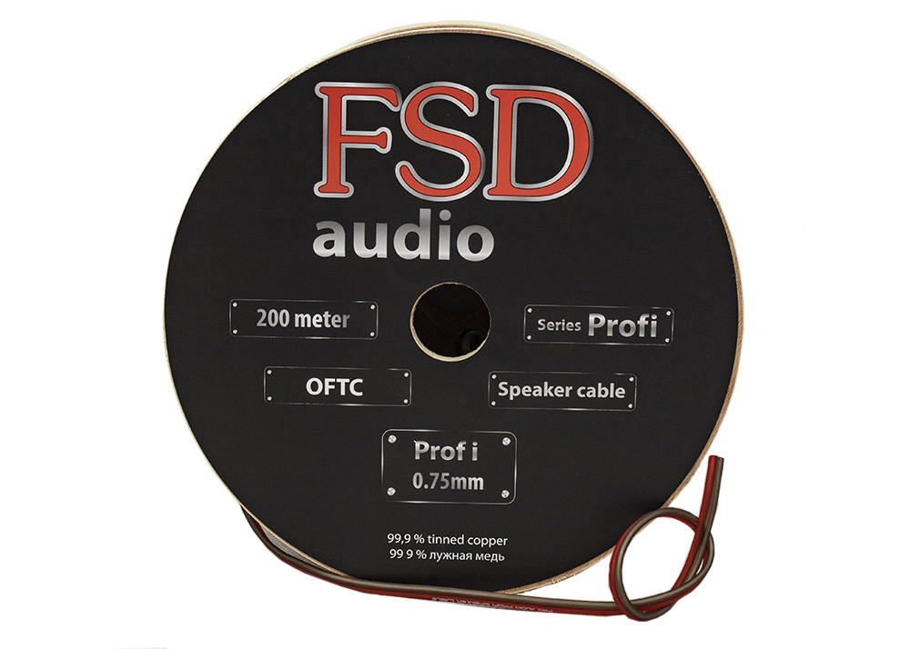 FSD audio | Profi 0.75 | 2x0.75мм  акустический кабель  200м, ЦЕНА ЗА БУХТУ | превью 2